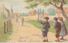 Kinder - Auf Der Strasse - Hold-to-light - 1902     (A32-150217) - Hold To Light