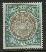 Antigua  1903 1/2p Seal Issue #21  MH  Thinned - 1858-1960 Colonia Británica