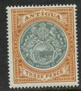 Antigua  1903 3p Seal Issue #25  MH - 1858-1960 Kolonie Van De Kroon