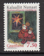 Greenland MNH 2011 Scott #603 7.50k Parent, Child Looking At Star - Christmas - Unused Stamps