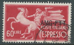 1950 TRIESTE A ESPRESSO USATO DEMOCRATICA 60 LIRE - L28 - Posta Espresso