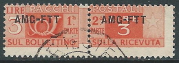 1949-53 TRIESTE A PACCHI POSTALI USATO 3 LIRE - LL6 - Colis Postaux/concession