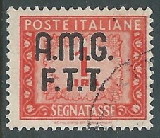 1947-49 TRIESTE A SEGNATASSE USATO 1 LIRA - LL4 - Postage Due