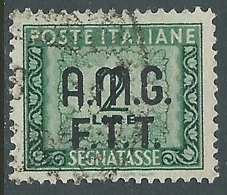 1947-49 TRIESTE A SEGNATASSE USATO 2 LIRE - LL8 - Taxe
