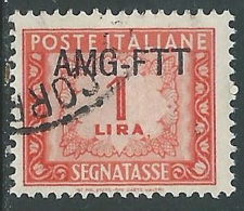 1949-54 TRIESTE A SEGNATASSE USATO 1 LIRA - LL4 - Postage Due