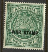 Antigua 1916 1/2p  War Tax Issue #MR1 - 1858-1960 Colonia Britannica