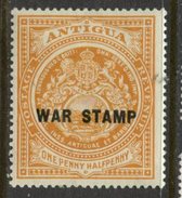 Antigua 1918  1 1/2p  War Tax Issue #MR3 - 1858-1960 Kolonie Van De Kroon