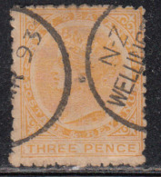 3d Used Perf., 12 X 11½,  New Zealand 1882  Onwards, - Used Stamps