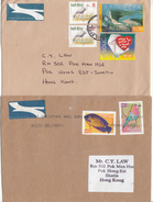 POSTAL USED COVER -  SOUTH AFRICA  TO HONG KONG -  2   X   COVERS - Colecciones & Series