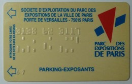 FRANCE - Parking Pass - 1967 - Computer Read Numbers - Parc Des Expositions De Paris - Used - R - Sonstige & Ohne Zuordnung