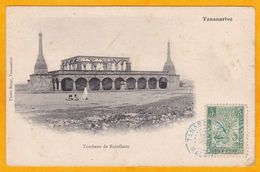 1906 - CP De Tananarive, Madagascar Colonie Vers St Omer, France - Affrt 5 C  Palmier - Vue Tombeau De Rainiharo - Lettres & Documents