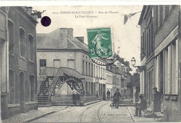 NORD - 59 -  CONDE SUR ESCAUT - Rue De L'Escaut - Pont Tournant - Conde Sur Escaut