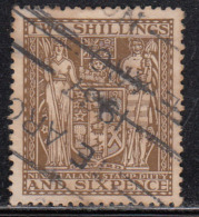 2s 6p Postal Fiscal Used New Zealand  1931 Upwards, - Fiscaux-postaux