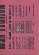 TIMBRES FISCAUX DE FRANCE AFFICHE  SERIE UNIFIEE N° 64  36 C Bistre Sur Affiche Du 28 Mai 1936 - Steuermarken