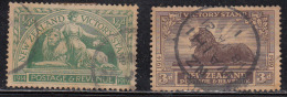 2v Used Victory Series, Peace New Zealand 1920, Lion, Animal - Usati