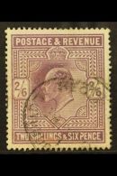 1911 2s6d Dull Greyish Purple Somerset House, SG 315 / Spec M50(1), Used With Attractive Registered Oval Cancel, A... - Unclassified