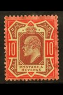 1911 10d Dull Red Purple & Scarlet Somerset House, SG Spec M44(1), Lightly Hinged Mint. For More Images,... - Unclassified