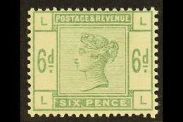 1883-84 6d Dull Green, SG 194, Never Hinged Mint. Very Scarce. For More Images, Please Visit... - Other & Unclassified