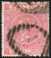 1867-83 5s Pale Rose, SG 127 Plate 2, A Used Example With Good Colour And Perfs (couple Of Toned Perf Tips), Neat... - Other & Unclassified