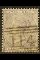 1856 6d Pale Lilac No Corner Letters, SG 70, Used Lightly Cancelled With Near- Perfect Centering, Which Is Very... - Other & Unclassified