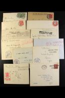 NAVAL WWI & II COVERS GROUP With WW1 Dumb Circle Of Bars (4, One Ex. HMS Crescent, Another With Straight Line... - Other & Unclassified