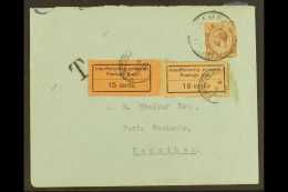 1926-30 POSTAGE DUE ERROR ON COVER Envelope From Kampala To Zanzibar, Bearing The KUT 1c Brown Tied Kampala Cds,... - Zanzibar (...-1963)