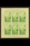 1934 1c Green Trans-Mississippi Exposition Souvenir Sheet (Scott 751), Mint, Small Thins, Personally Signed In... - Other & Unclassified