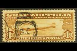 1930 AIR $1.30 Brown Graf Zeppelin (SG A688, Sc C14), Fine Lightly Used. For More Images, Please Visit... - Altri & Non Classificati