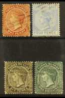 1881 Crown CC Set Complete, SG 49/52, Very Fine Used, Lovely Set. (4 Stamps) For More Images, Please Visit... - Turks And Caicos