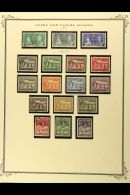 1867-1957 FINE USED COLLECTION In Hingeless Mounts On Pages, ALL DIFFERENT, Inc 1867 1d & 1s, 1873-79 1d (x2... - Turks E Caicos