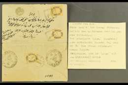 1881 Registered Envelope (opened For Display) From Yenisehir To Kadikoy (Constantinople) Bearing On Address Side... - Altri & Non Classificati
