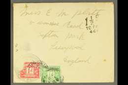 SCARCE COMMERCIAL COVER Circa 1928 Envelope To England Bearing Type II Cachet (SG C2); On Arrival In England... - Tristan Da Cunha