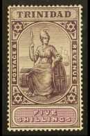 1901-06 5s Lilac And Mauve On Chalky Paper, SG 132a, Very Fine Mint. For More Images, Please Visit... - Trindad & Tobago (...-1961)