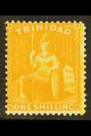 1876 1s Chrome-yellow, Wmk Crown CC, Perf 14, SG 78, Fine Fresh Mint. For More Images, Please Visit... - Trinidad & Tobago (...-1961)