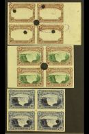 1935-41 2d & 3d Inscribed "Postage & Revenue" In IMPERFORATE BLOCKS OF 4 From The Printer's Archives,... - Rhodesia Del Sud (...-1964)