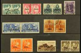 1941-3 War Effort Complete Set, SG 114/22, Very Fine Used (7 Pairs + 2 Singles) For More Images, Please Visit... - South West Africa (1923-1990)