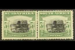 1927-30 5s Black And Green, Perf 14x13½, SG 38a, Horizontal Pair Very Fine Mint. For More Images, Please... - Non Classificati