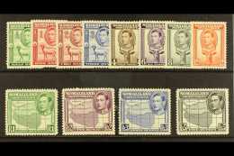 1938 Complete "Portrait To Left" Definitive Set, SG 93/104, Never Hinged Mint. (12 Stamps) For More Images, Please... - Somaliland (Protettorato ...-1959)