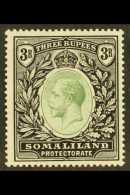 1912-19 3r Green And Black, Watermark Multi Crown CA, SG 71, Very Fine Mint. For More Images, Please Visit... - Somaliland (Protectorate ...-1959)