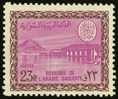 1966-75 23p Bright Purple And Chocolate Wadi Hanifa Dam Definitive, SG 708, Never Hinged Mint. For More Images,... - Arabia Saudita
