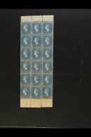 1897 2½d Blue, SG 61, Mint BLOCK OF EIGHTEEN (3 X 6) With Margins At Top And Bottom, Most Stamps Never... - St.Vincent (...-1979)