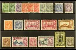 1938-48 Definitive Set Plus Some Additional Perf Variants, SG 128/41, MINT (20+ Stamps) For More Images, Please... - St.Lucia (...-1978)