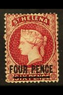 1864-80 4d Carmine (Type B) Perf 14 X 12½, SG 24, Mint With Part OG. For More Images, Please Visit... - Saint Helena Island