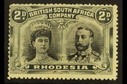 1910 2d Black And Slate Grey, Double Head, SG 130, Fine Mint. For More Images, Please Visit... - Other & Unclassified