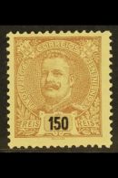 1895 150r Purple- Brown / Straw Carlos, SG 359 (Michel 134A), Fine Mint. For More Images, Please Visit... - Other & Unclassified