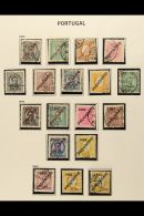 1892-1893 "PROVISORIO" OVERPRINTS. COMPLETE USED COLLECTION On A Hingeless Page, All Different, Comprising 1892,... - Altri & Non Classificati