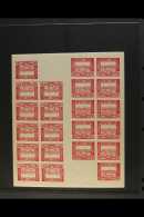 LUBOML LOCAL POST 1918 10h Red Market Hall COMPLETE IMPERF SHEET Of 22 Stamps And Two Blank Labels (Barefoot 2PS,... - Altri & Non Classificati