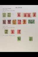 OFFICIALS 1907-1927 USED COLLECTION On Leaves, Inc 1907-11 Set To 2s Inc 1d Carmine Pair From Booklet, 1908-09 Set... - Other & Unclassified