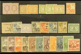 CURACAO 1889-1934 MINT SELECTION On A Stock Card With Ranges To 2g50. Generally Good To Fine Condition (25+... - Altri & Non Classificati