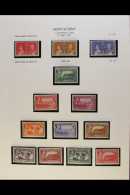 1937-51 KGVI FINE MINT COLLECTION Complete For Basic KGVI Issues, Plus ALL Additional Perfs Of 1938-48 Defins, SG... - Montserrat